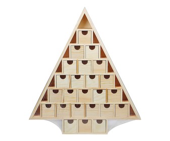 Calendario adviento madera forma árbol 33.5x38x6.3 centímetros, PRODUCTO ALCAMPO. Calendario adviento madera forma árbol 33.5x38x6.3 centímetros, PRODUCTO ALCAMPO.