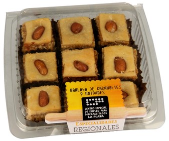 Baklawa de cacahuetes 200 gramos pack de 6 unidades Baklawa de cacahuetes 200 gramos pack de 6 unidades