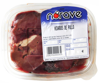 Tarrina de hígaditos de pollo NORAVE Tarrina de hígaditos de pollo NORAVE