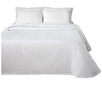 Colcha con diseño de hojas en relieve para cama doble, disponible en varios colores, LUXHOME. Colcha con diseño de hojas en relieve para cama doble, disponible en varios colores, LUXHOME.