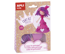 Mini kit de manualidades para hacer tu princesa rosa, APLI. Mini kit de manualidades para hacer tu princesa rosa, APLI.