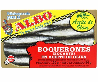 Boquerones en aceite de oliva lata de 84 gramos Boquerones en aceite de oliva lata de 84 gramos