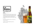 Cerveza artesana IPA (India Pale Ale)  LA SAGRA INDIA botella 33 cl.