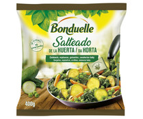 Salteado de verduras y hortalizas (calabacín, espinacas, guisantes y zanahorias baby) BONDUELLE 400 g.