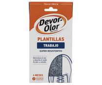 Plantillas super resistente y desodorantes, especiales calzado de trabajo DEVOR-OLOR.