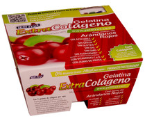Gelatina con extra de colágeno y zumo de arándanos rojos YELLI FRUT Extracolágeno 4 x 110 g.