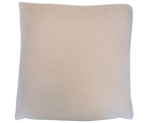 Cojín liso 45x45cm, color beige, ACTUEL. Modelos surtidos, 1 unidad.