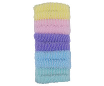 Coleteros elasticos mini (3.5 cm) de tacto suave y diferentes colores BETER 10 uds.