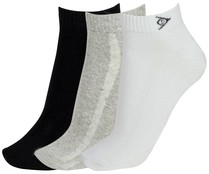 Pack de 3 pares de calcetines DUNLOP Performance, color blanco/gris/negro, talla 39/42.