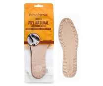 Plantilla piel natural ACHUCHONAS, antiolor, transpirable, confort, talla 44/45.