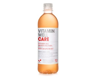 Agua vitaminada sabor pomelo rojo botella de 50 centilitros Agua vitaminada sabor pomelo rojo botella de 50 centilitros