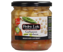 Garbanzos con verduras selección gourmet PEDRO LUIS 345 g.