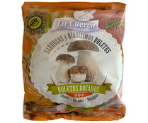 Boletus congelados, 100% naturales y sin conservantes ni colorantes LA CUERVA 300 g. (P.N.)