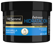 Mascarilla hidratación intensa al instante con aceite de Argán TRESEMMÉ Intensa hidratación 440 ml.