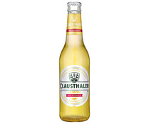 Cerveza con limón sin alcohol CLAUSTHALER LEMON botella de 33 centilitros