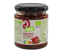 Pimientos del piquillo al natural ALCAMPO ECOLÓGICO frasco de 200 g.