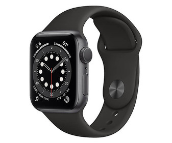 Apple Watch Series 6 M00H3TY/A, GPS, 44 mm, caja de aluminio gris espacial, correa deportiva negra. Apple Watch Series 6 M00H3TY/A, GPS, 44 mm, caja de aluminio gris espacial, correa deportiva negra.