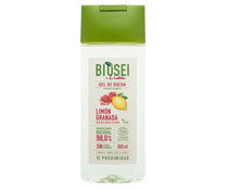 Gel purificante para baño o ducha, con un 98% de ingredientes de origen natural BIOSEI 600 ml.