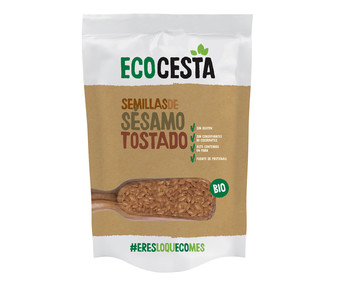 Semillas de sésamo tostado de agricultura ecológica ECOCESTA 450 g. Semillas de sésamo tostado de agricultura ecológica ECOCESTA 450 g.