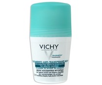 Desodorante roll on anti manchas blancas y amarillas, sin efecto residuo VICHY 50 ml.