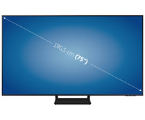Televisión 190,5 cm (75") QLED SAMSUNG ﻿QE75Q75BATXXC 4K, HDR 10+, SMART TV, WIFI, BLUETOOTH, TDT T2, USB reproductor y grabador, 4HDMI, 3400HZ.