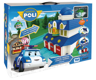 Conjunto de juego Cuartel general de Robocar Poli con 1 personaje incluido, TOY PARTNER. Conjunto de juego Cuartel general de Robocar Poli con 1 personaje incluido, TOY PARTNER.
