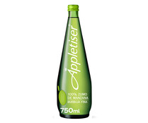 Bebida refrescante de manzana APLETISER botella de 75 cl.