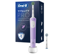 Cepillo de dientes eléctrico Braun ORAL-B Vitality Pro CrossAction, 3 modos limpieza, incluye 1 cabezal.