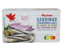 Sardinas (sardinillas), bajo contenido en sal PRODUCTO ALCAMPO 65 g.
