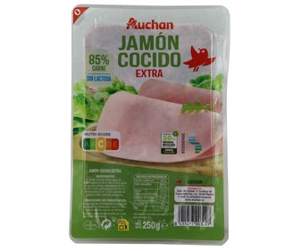 Jamón cocido de categoria extra, cortado en lonchas PRODUCTO ALCAMPO 250 g. Jamón cocido de categoria extra, cortado en lonchas PRODUCTO ALCAMPO 250 g.