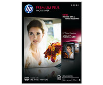 Pack de 20 hojas fotográficas HP (CR672A) Premium Plus Semi-Glossy, semibrillante, 21 x 29,7cm, 300g/m².