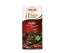 Chocolate puro, 52 % cacao. 0 % azúcares añadidos VALOR 100 g.