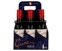 Vino tinto crianza con denominación de origen Rioja CUNE 6 x 18.7 cl.