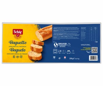 Pan baguette sin gluten 350 g.
