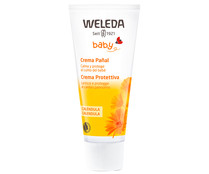 Crema protectora de la zona del pañal, sin perfume y con extracto de Caléndula WELEDA Baby 75 ml.