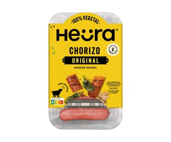 Chorizos vegetales a base de proteína de soja HEÜRA 4 uds. Chorizos vegetales a base de proteína de soja HEÜRA 4 uds.