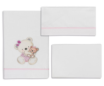 Tríptico minicuna, color rosa, PISPAS. Tríptico minicuna, color rosa, PISPAS.
