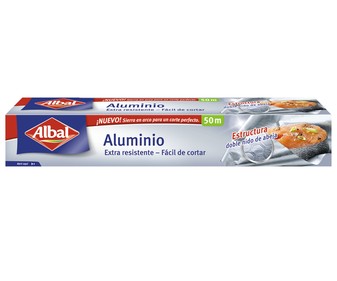 Papel de aluminio ALBAL 50 metros 1 ud. Papel de aluminio ALBAL 50 metros 1 ud.