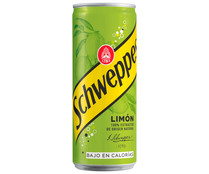 Refresco  de limón SCHWEPPES lata de 33 cl.