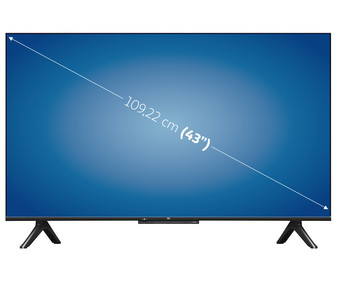 Televisión 109,22 cm (43") LED XIAOMI Mi TV P1 4K, HDR10+, SMART TV, WIFI, BLUETOOTH, TDT T2, USB reproductor, 3HDMI, 60HZ.