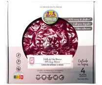 Paleta de cebo ibérica (50% raza ibérica) cortada en tapas ALCAMPO PRODUCCIÓN CONTROLADA 4 sobres de 100 g.