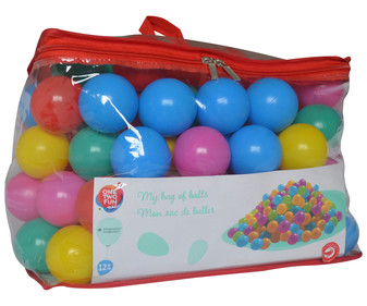 Bolsa de 100 bolas de colores ONE TWO FUN ALCAMPO. Bolsa de 100 bolas de colores ONE TWO FUN ALCAMPO.