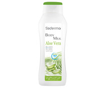 Body milk con aloe vera 100% natural, para todo tipo de pieles SADERMO 750 ml.