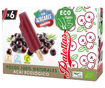 Polos de acai proviniente de agricultura ecológica PALETTAS 6 x 55 ml.