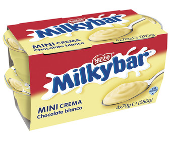 Natillas de chocolate blanco pack 4 unidades de 70 gramos Natillas de chocolate blanco pack 4 unidades de 70 gramos