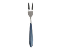 Tenedor con mango de plástico de color azul, ACTUEL. 
