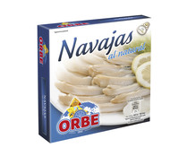 Navajas al natural ORBE lata de 63 g.