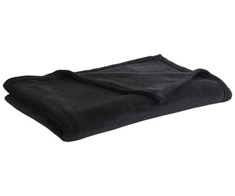 Plaid coralina Fleece color negro, 150x125cm. ACTUEL. Plaid coralina Fleece color negro, 150x125cm. ACTUEL.