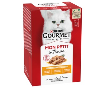 Comida para gatos adultos a base de pato, pollo y pavo PURINA GOURMET 6 uds. 50 g. Comida para gatos adultos a base de pato, pollo y pavo PURINA GOURMET 6 uds. 50 g.