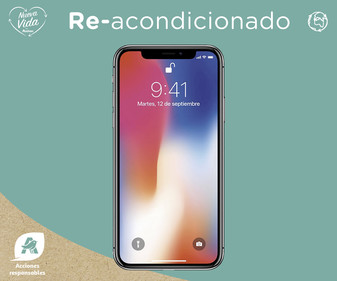 Smartphone 14,73cm (5,8") iPhone X space grey (REACONDICIONADO), A11, 256GB, 2436 x 1125px, 12 Mpx, iOS 11. Smartphone 14,73cm (5,8") iPhone X space grey (REACONDICIONADO), A11, 256GB, 2436 x 1125px, 12 Mpx, iOS 11.